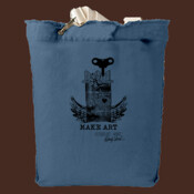 Make Art - Authentic Pigment 14 oz. Direct-Dyed Raw-Edge Tote